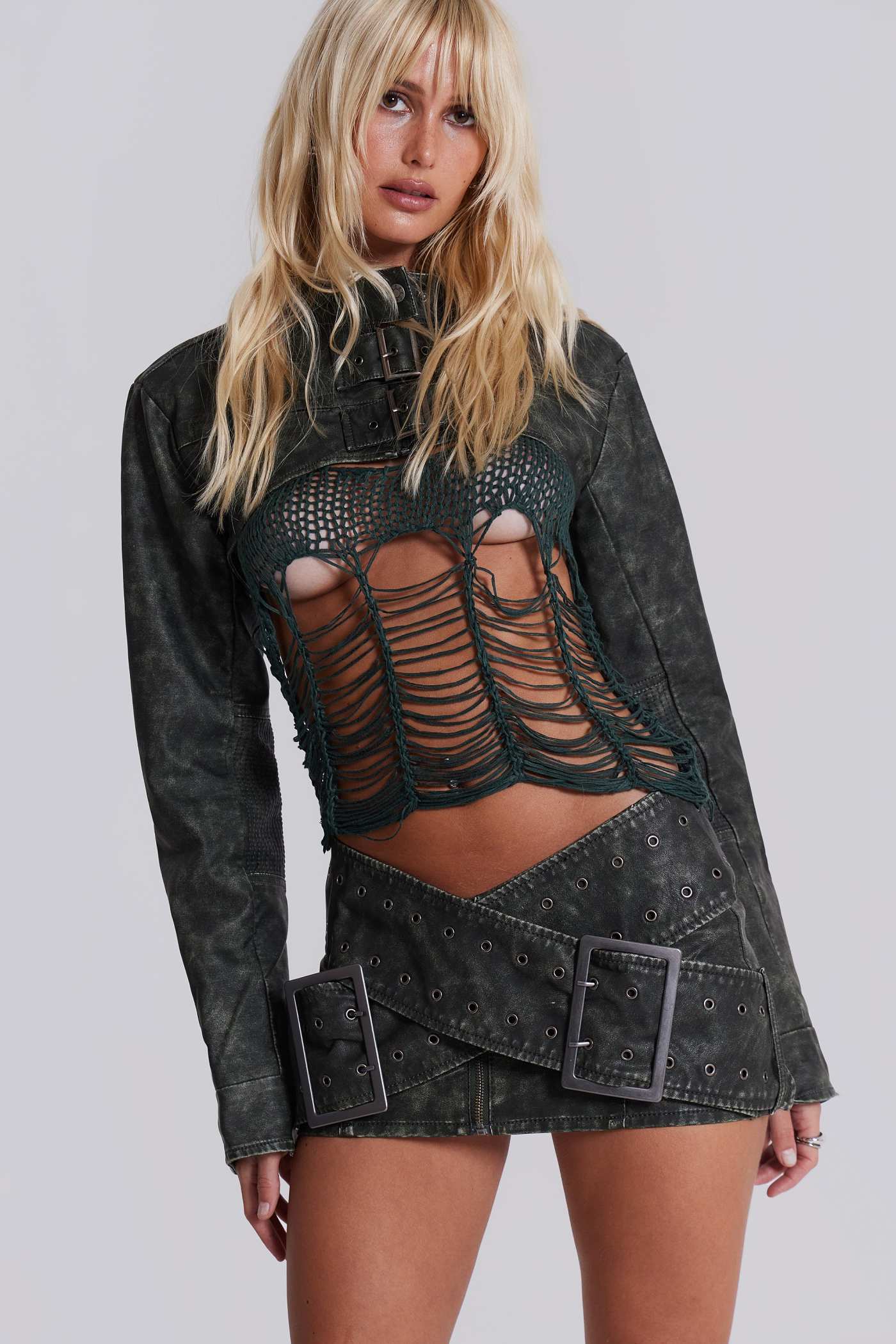 Jaded London Assassin Ultra Cropped Jacket