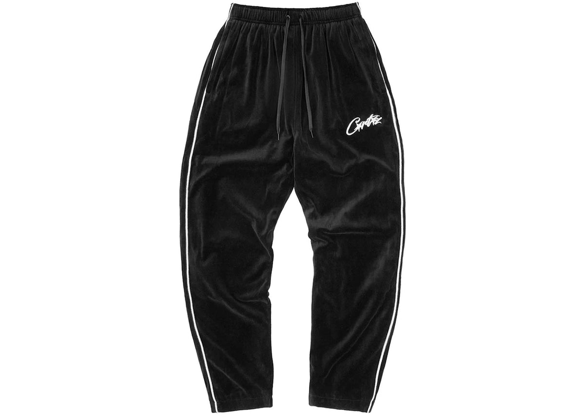 CORTEIZ VELOUR BOTTOMS 'BLACK'
