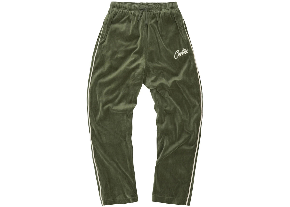 CORTEIZ VELOUR BOTTOMS 'GREEN'