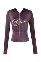 I.AM.GIA BLARE VELOUR POCKET HOODIE