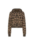 SKIMS LEOPARD COZY ANIMAL ZIP UP HOODIE