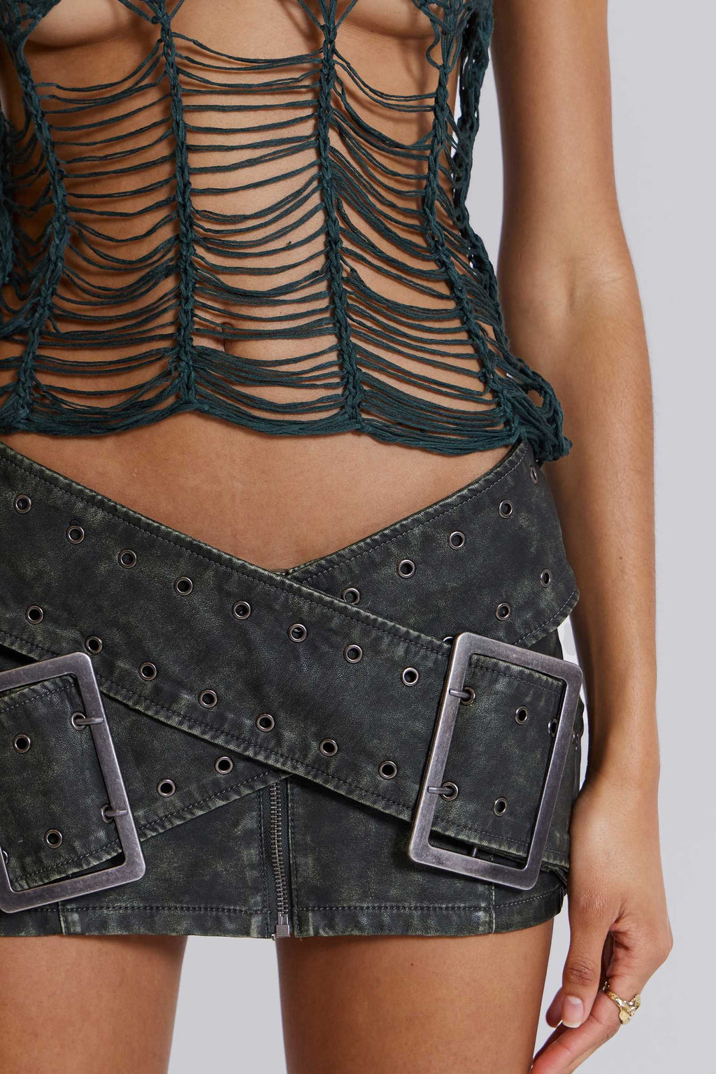 Jaded London Assassin Micro Mini Skirt