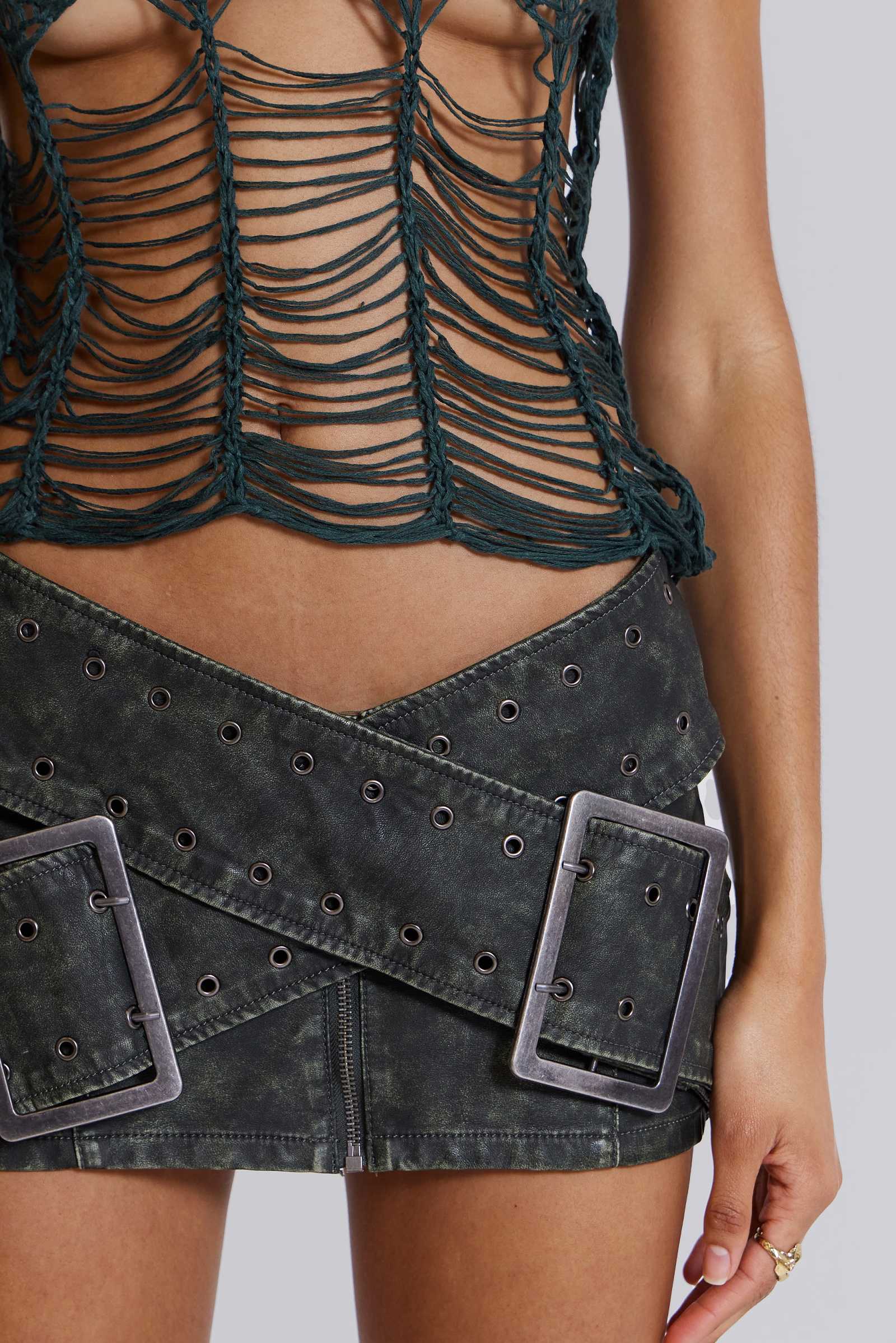 Jaded London Assassin Micro Mini Skirt