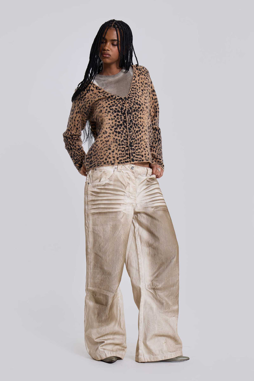 Jaded London Leopard Chuck Cardigan
