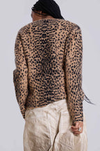 JADED LONDON LEOPARD CHUCK CARDIGAN