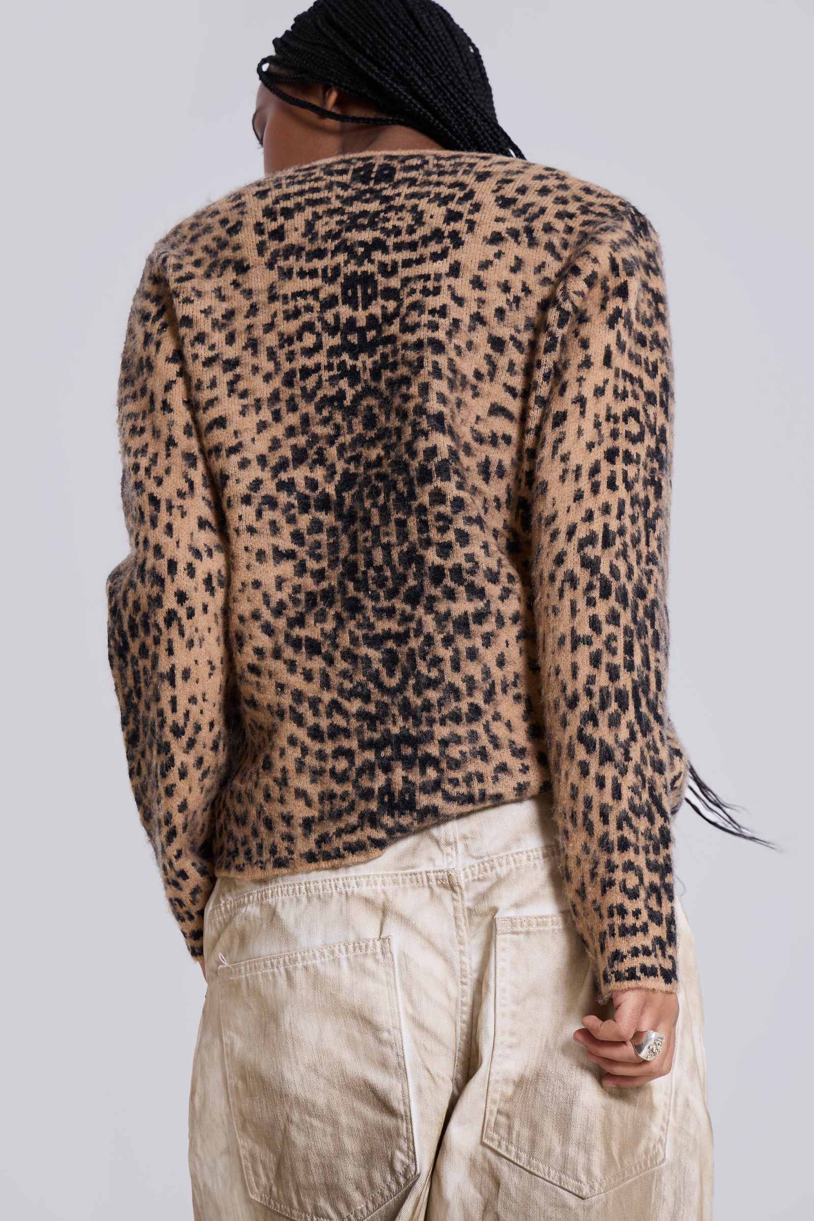 Jaded London Leopard Chuck Cardigan