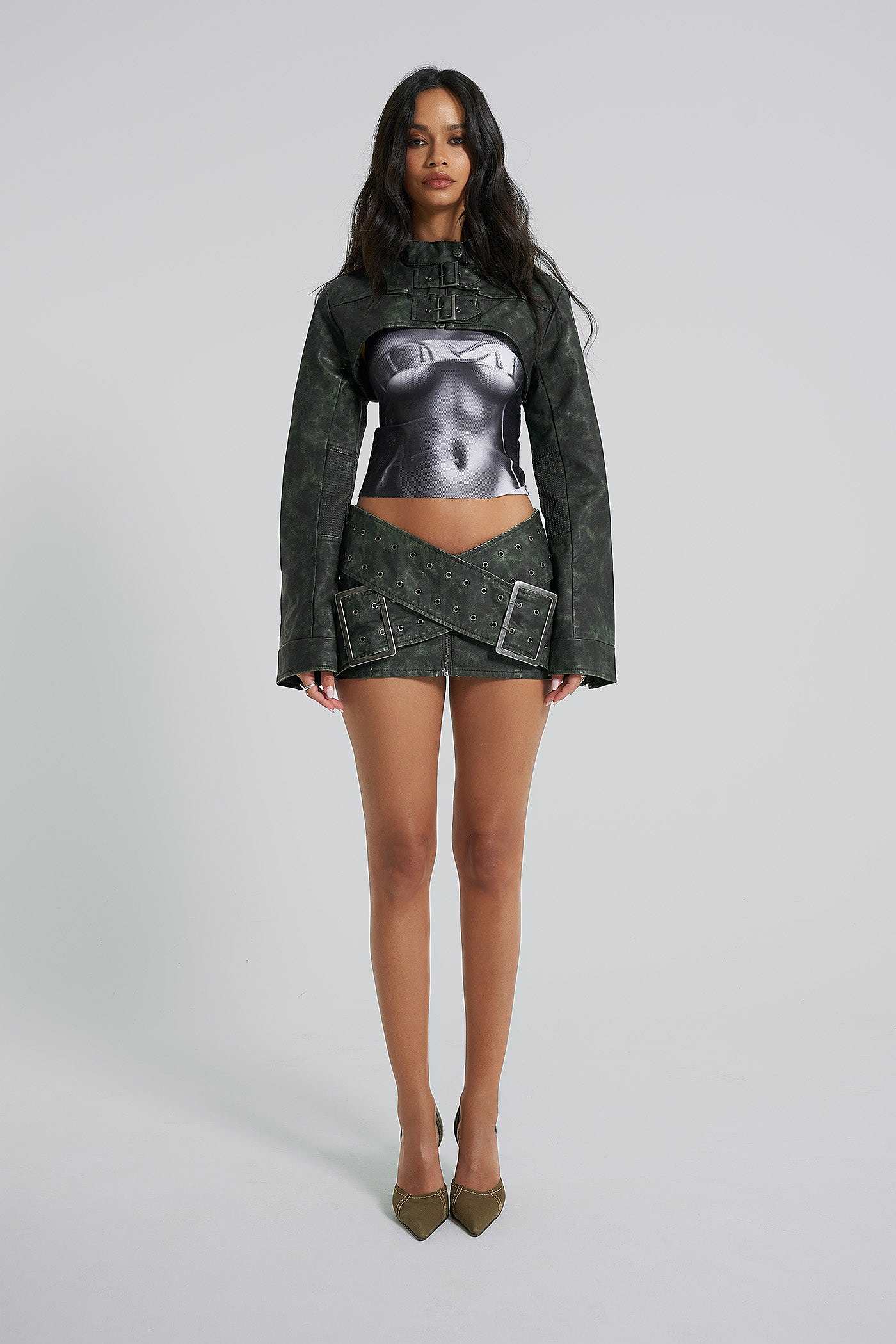 Jaded London Assassin Ultra Cropped Jacket