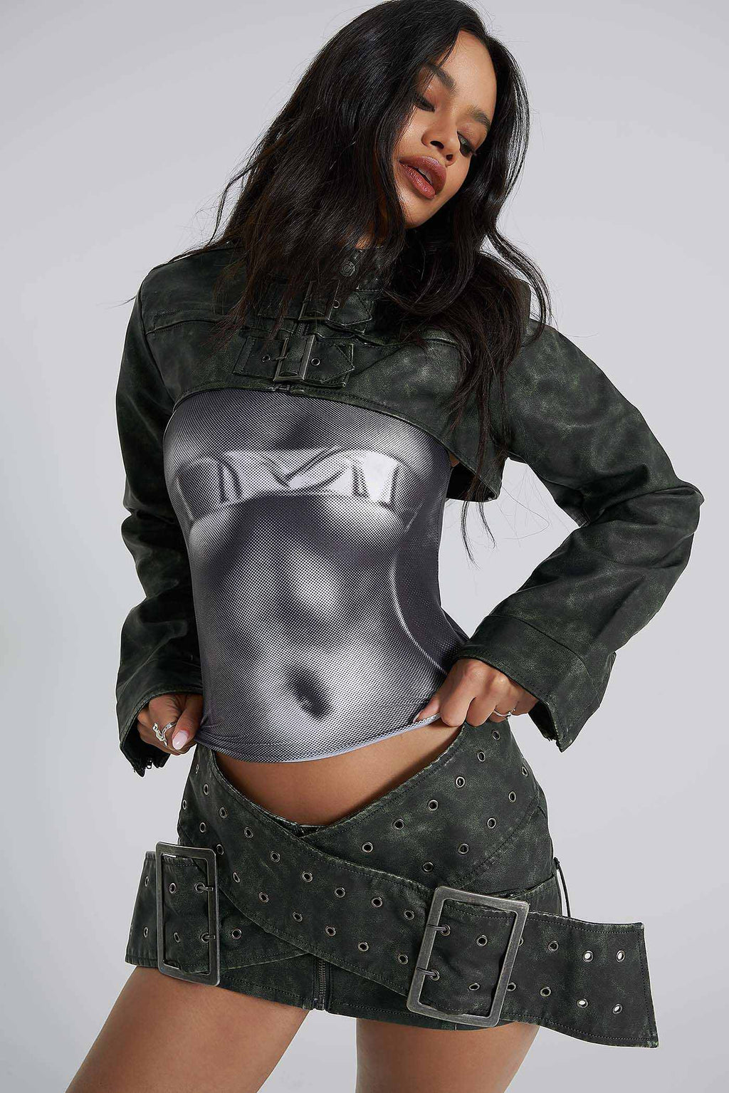 Jaded London Assassin Micro Mini Skirt