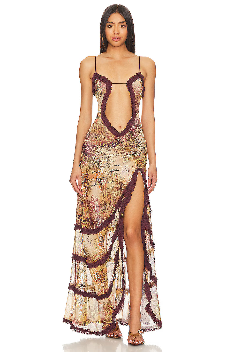 Jaded London Open Neck Maxi Dress