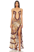 Jaded London Open Neck Maxi Dress