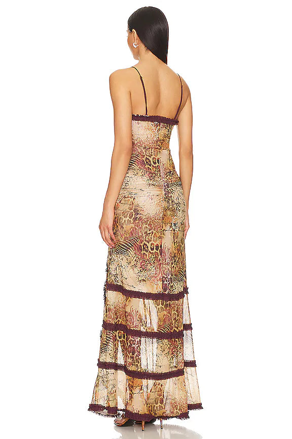 Jaded London Open Neck Maxi Dress