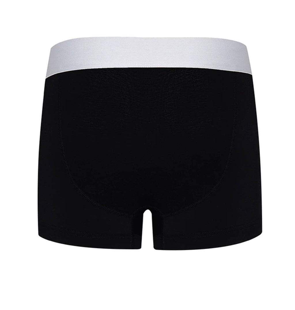 REBEL ╋ WAVE SLOGAN Boxer Briefs-Black