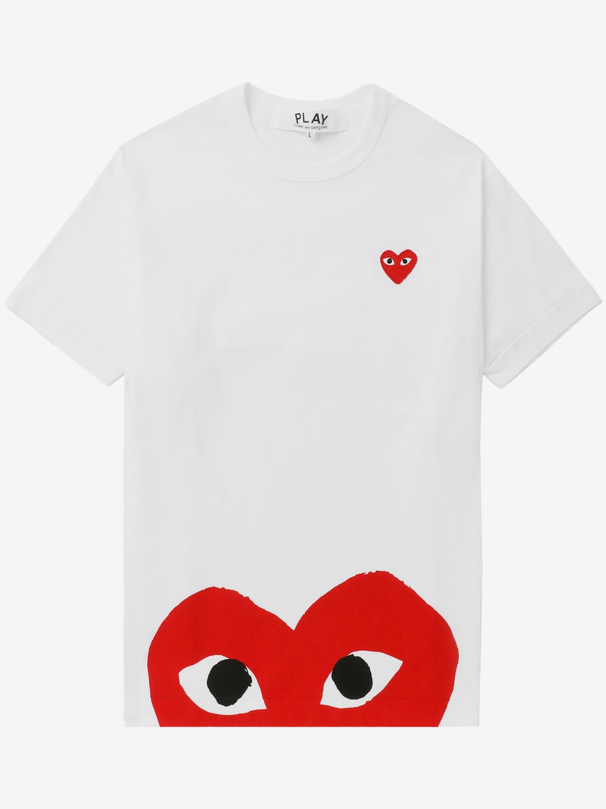 Comme des Garçons White Graphic Crew Neck T-Shirt