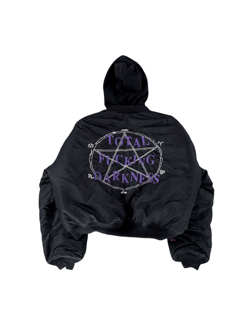 Vetements AW17 "Total Fucking
Darkness" (TFD) Hooded Bomber
Jacket