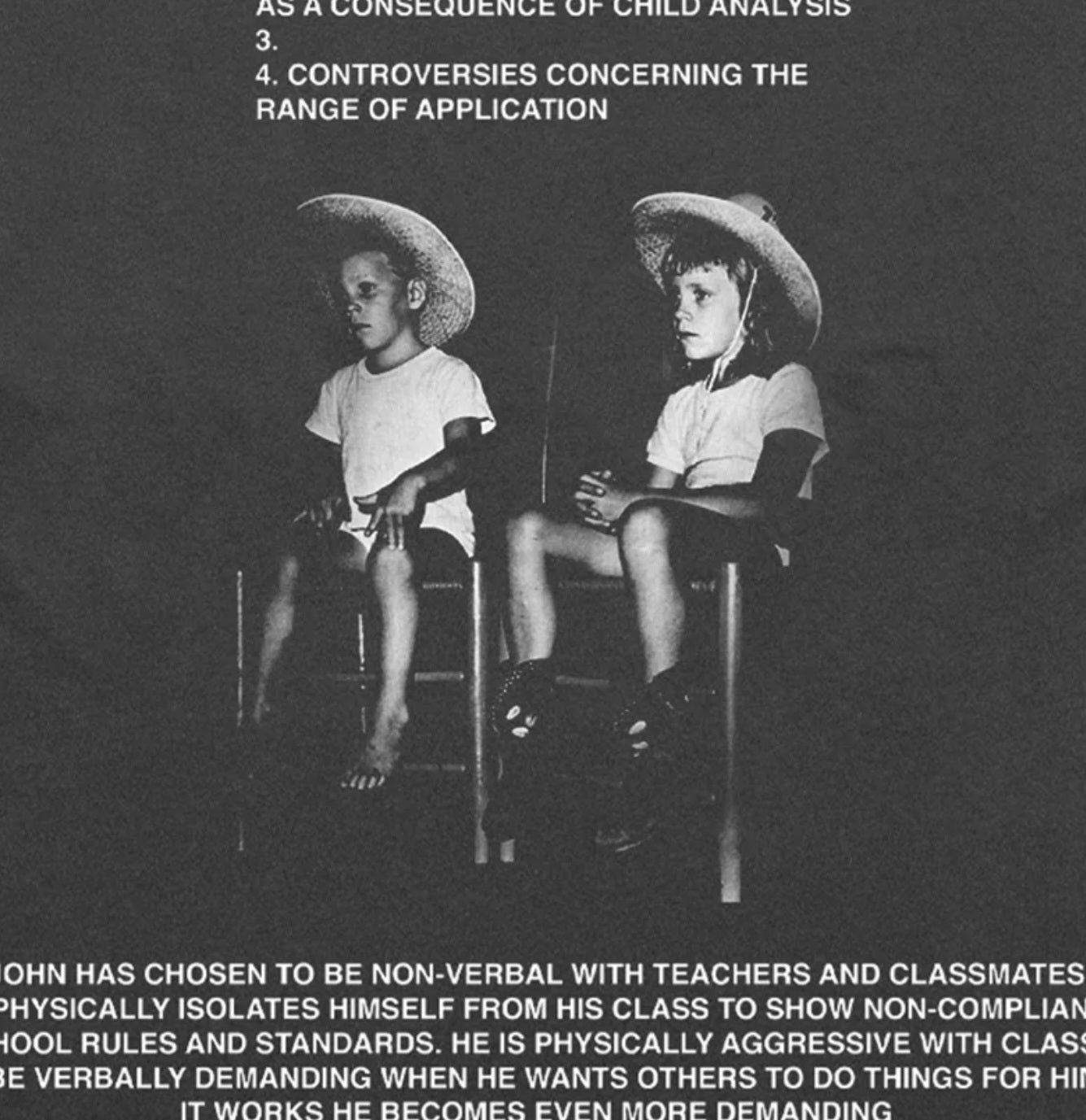 Enfants Riches Déprimés "Abnormalities in Eye Contact" Tshirt
