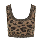 SKIMS LEOPARD COZY ANIMAL TOP