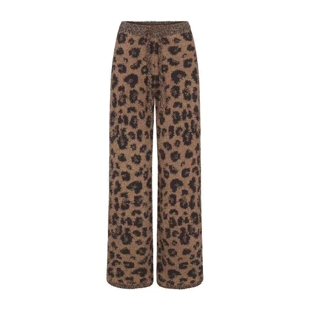 SKIMS LEOPARD COZY ANIMAL PANTS