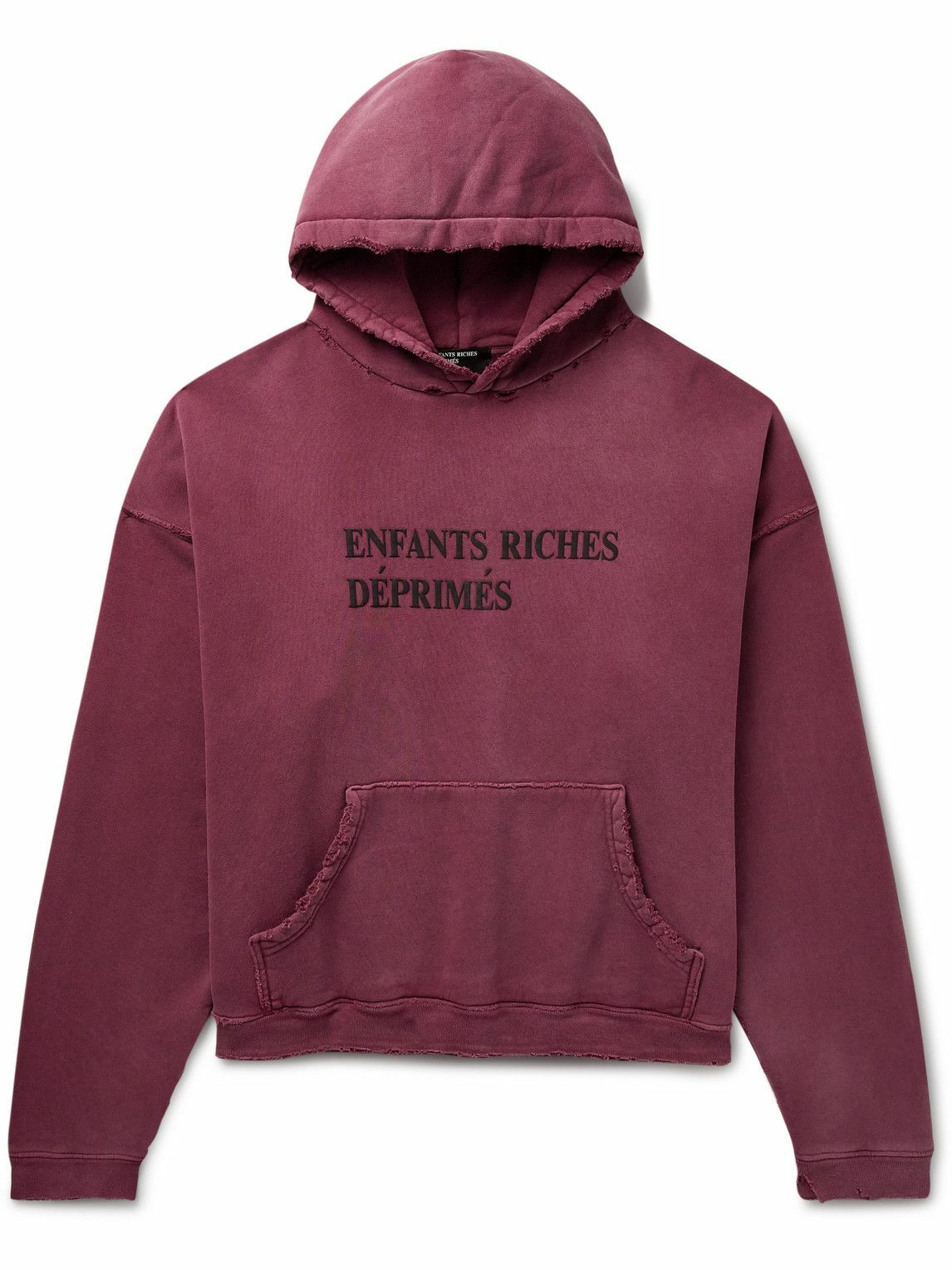 Enfants Riches Déprimés "Red Thrashed Distressed"Hoodie