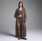 SKIMS LEOPARD COZY ANIMAL SHORT