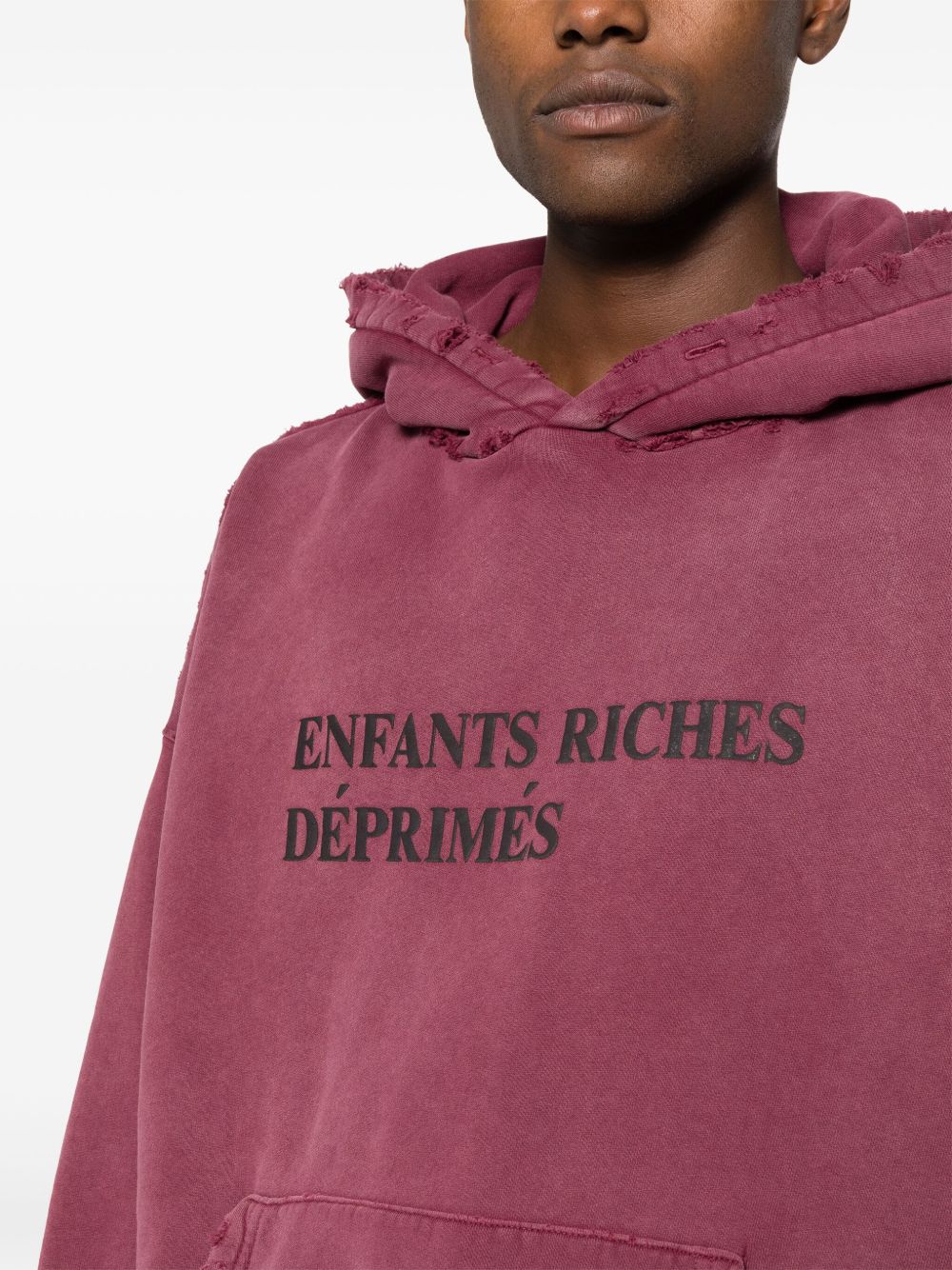 Enfants Riches Déprimés "Red Thrashed Distressed"Hoodie