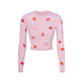 SKIMS SLEEP CHERRY BLOSSOM LIPSTICK CROPPED TOP