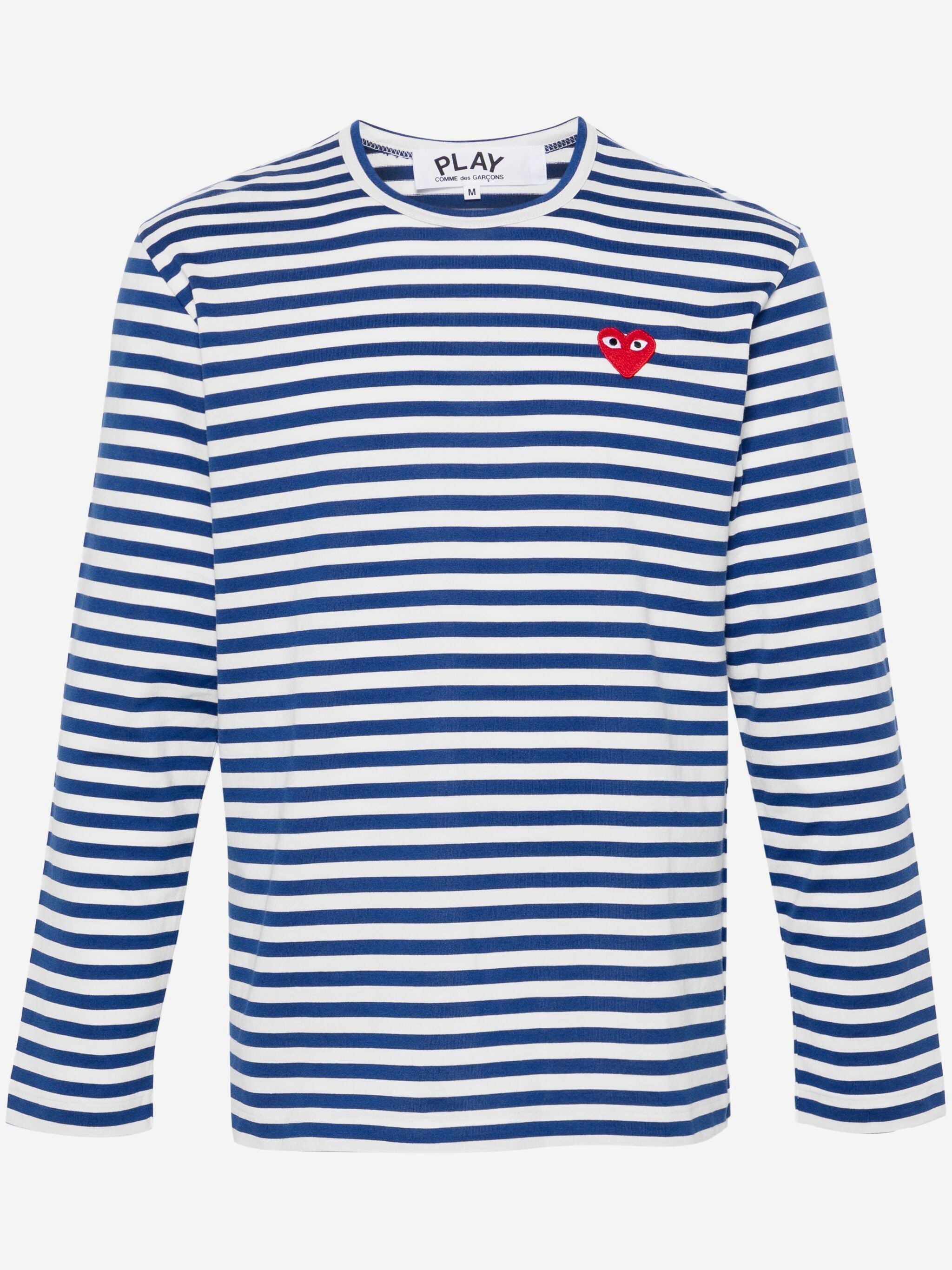 Comme des Garçons PLAY Striped Long Sleeve T-shirt