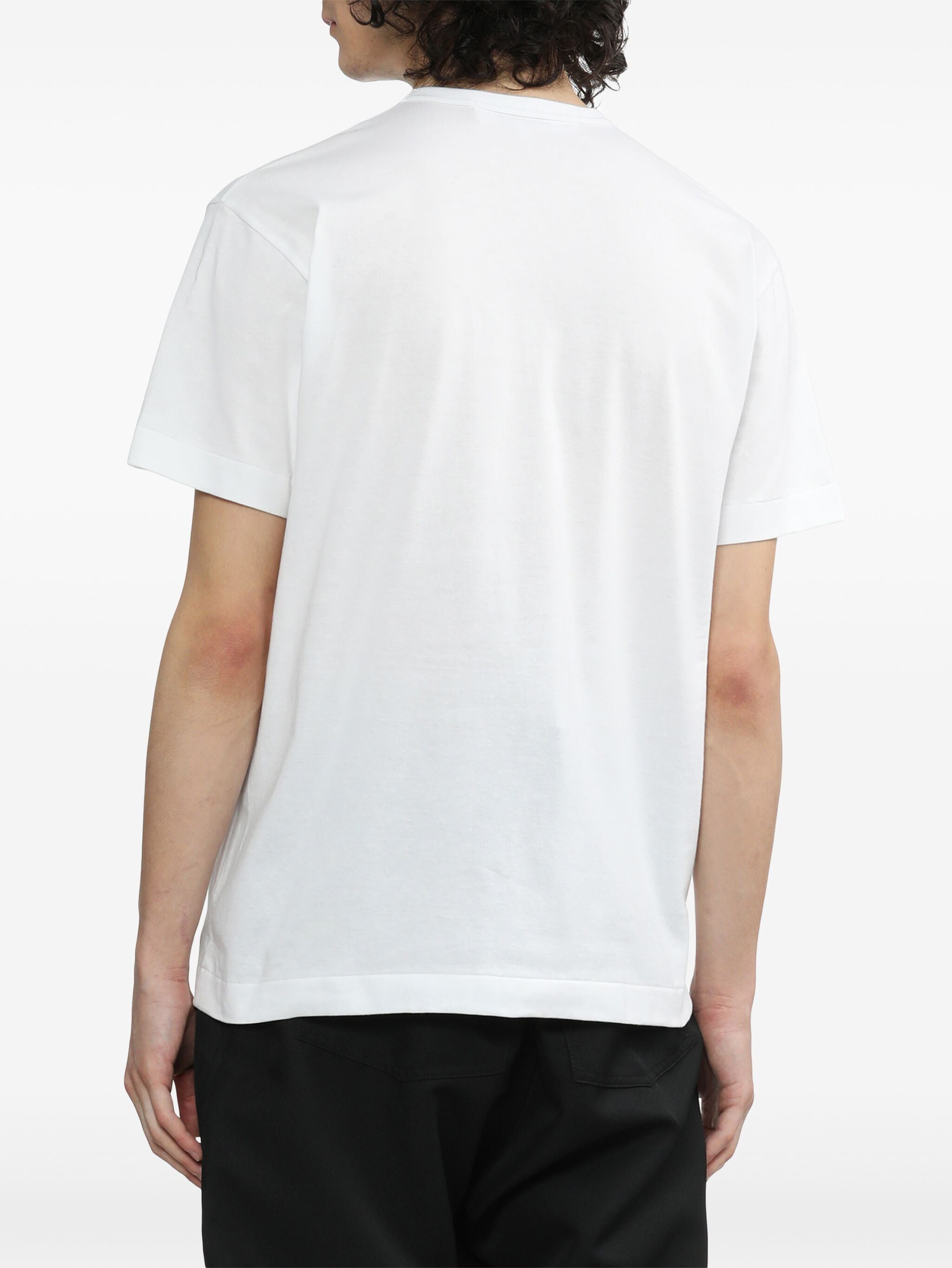 Comme des Garçons White Graphic Crew Neck T-Shirt