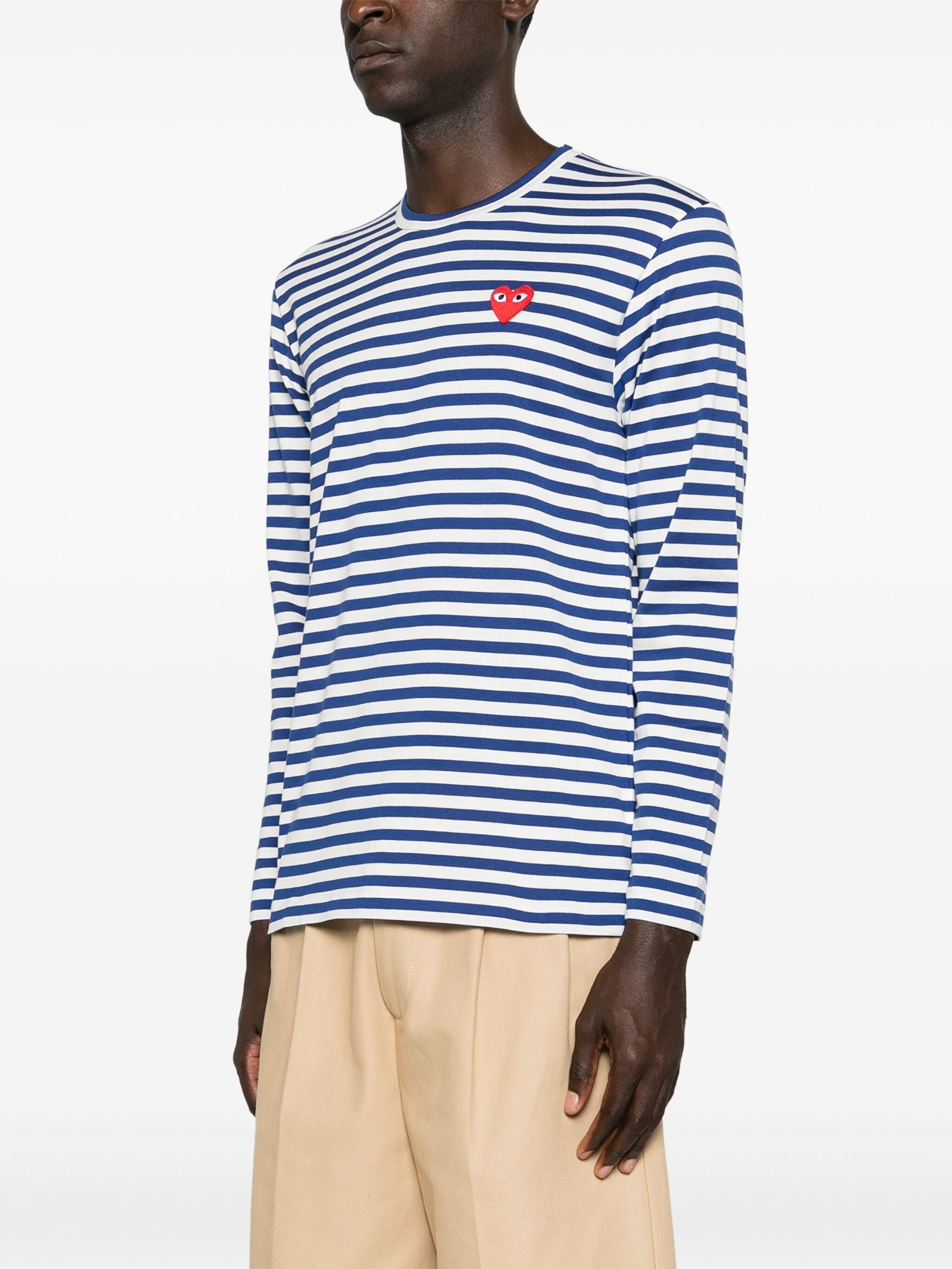 Comme des Garçons PLAY Striped Long Sleeve T-shirt