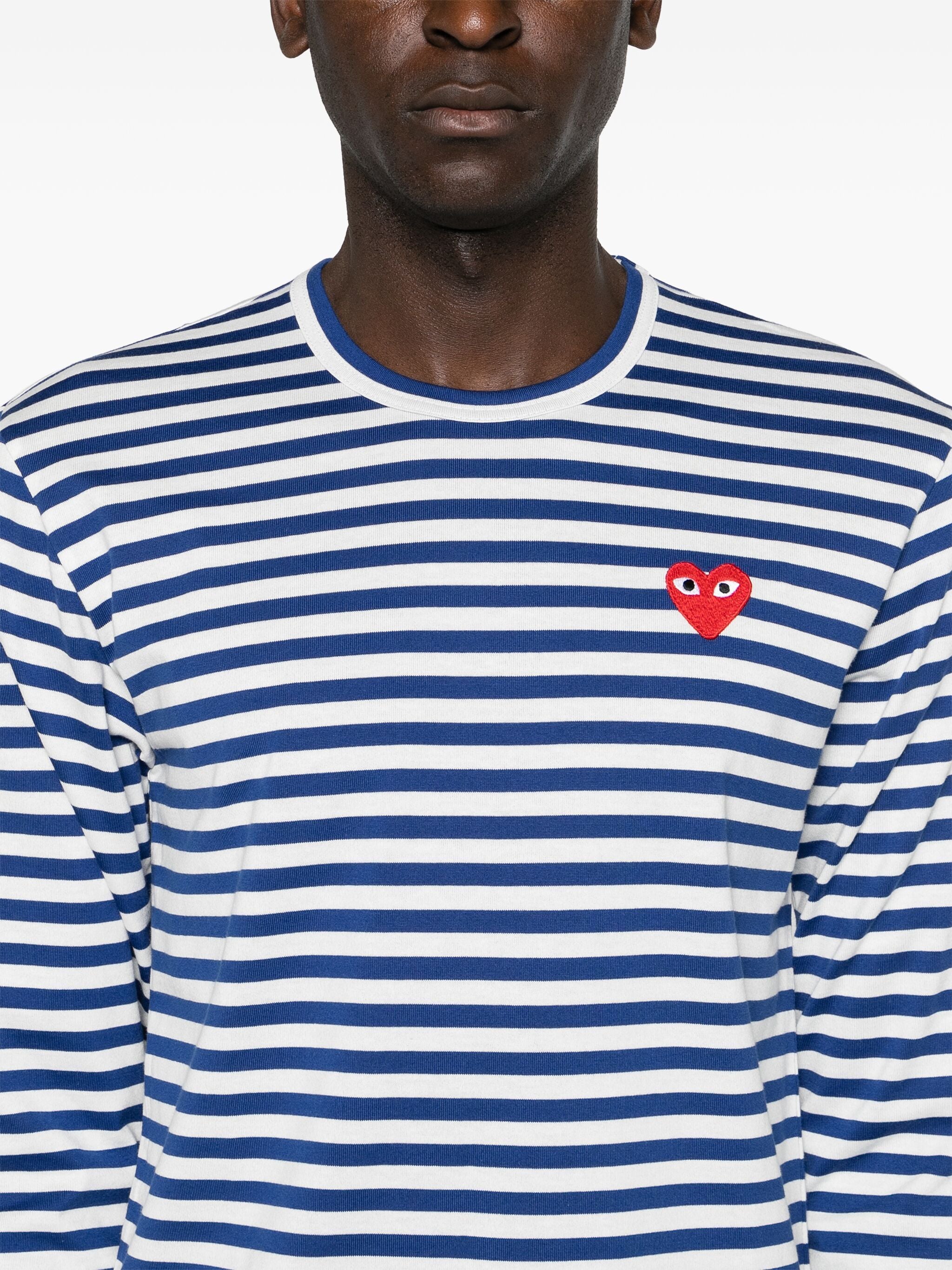 Comme des Garçons PLAY Striped Long Sleeve T-shirt