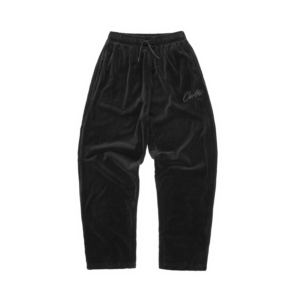 CORTEIZ VELOUR BOTTOMS 'TRIPLE BLACK'